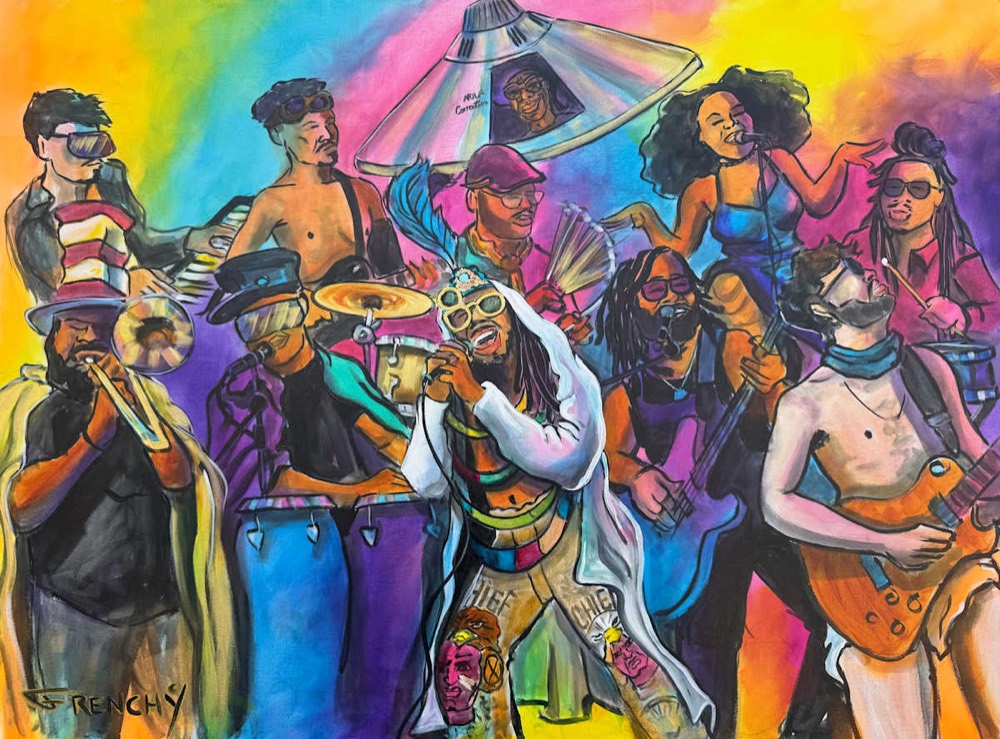 The Rumble, original painting by Frenchy